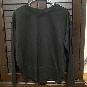 Black thicker plain cute shirt. only tried on. too small for me. great condition